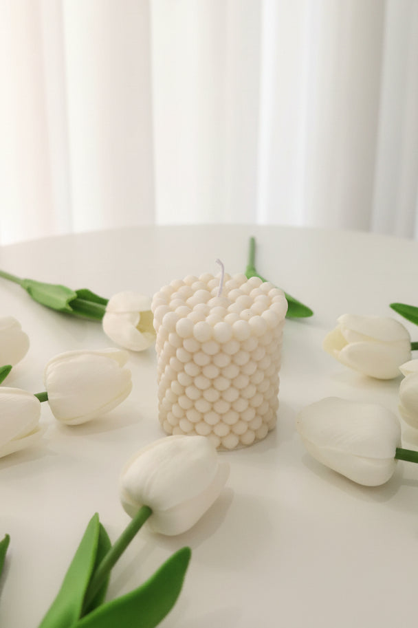 Set de 3 Velas Esculturales — Decoración Aesthetic