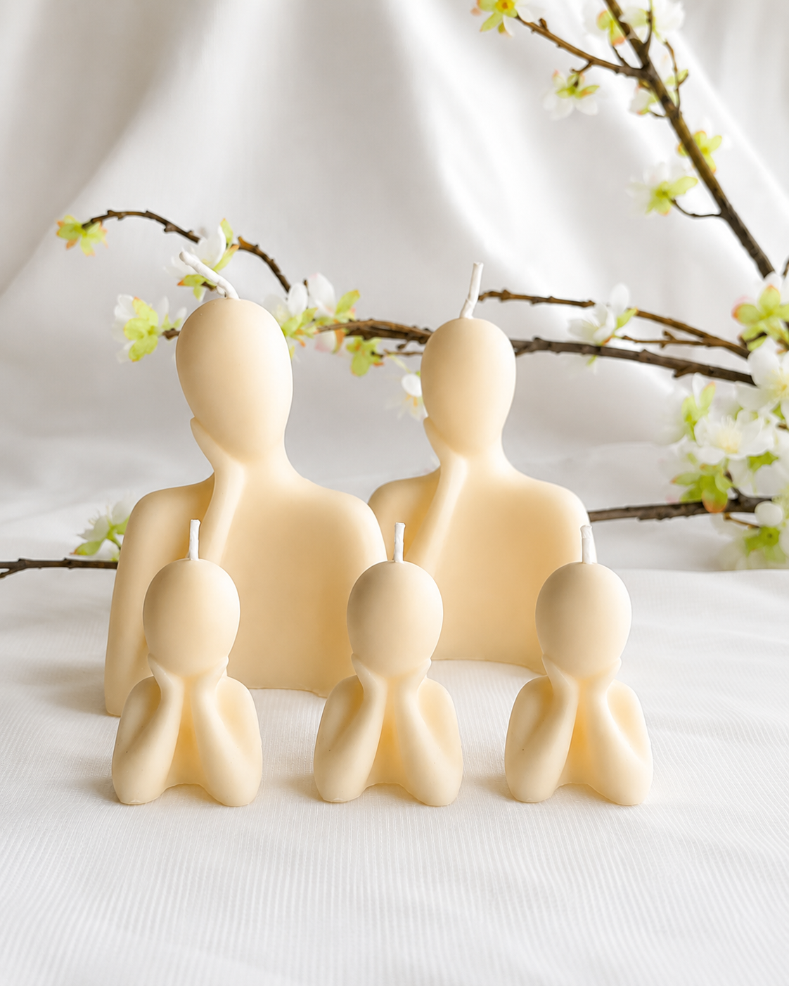 Crea tu familia en cera Velas decoraticas