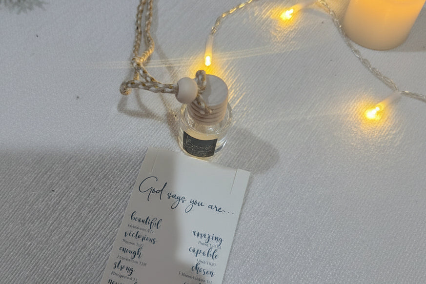 Difusores de auto con mensajes para acompañarte