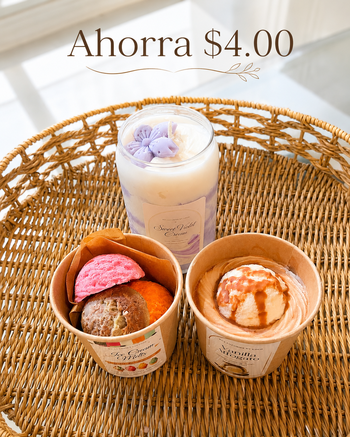 Pack cremoso Vela y Wax melts