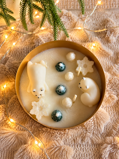 Golden Winter Luxury Candle