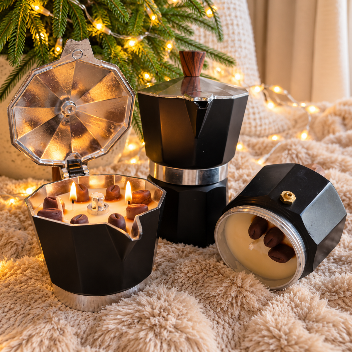 Coffee Maker Candle 3 Cups