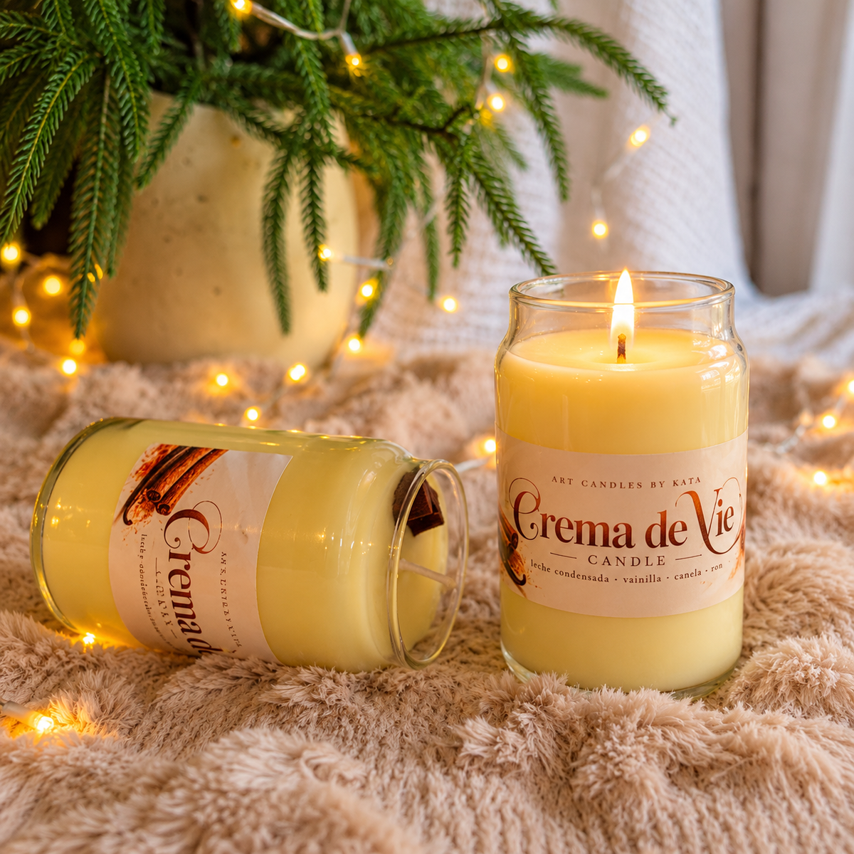 Vela Crema de Vie