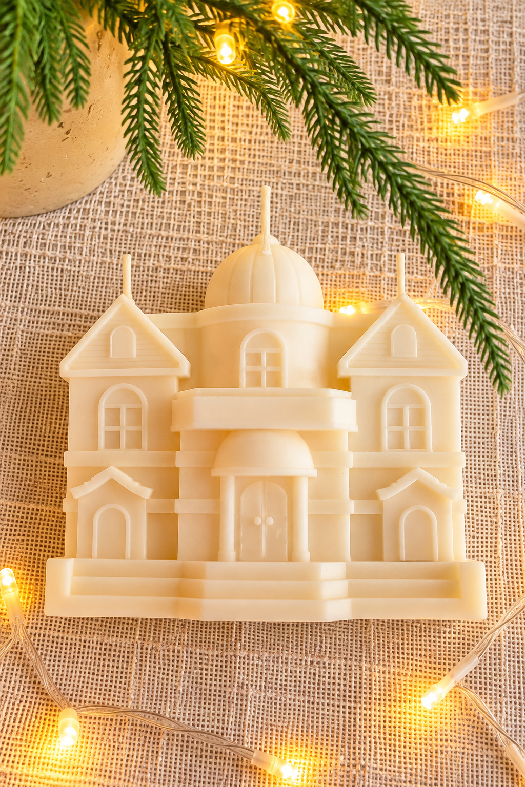 Castillo Navideño Vela Escultórica