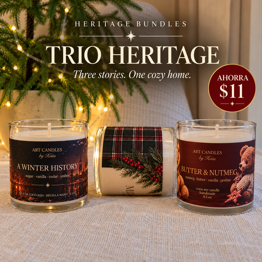 Heritage Trio Velas Diario de Navidad