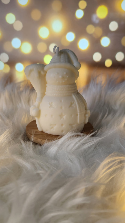 Vela muñeco de nieve