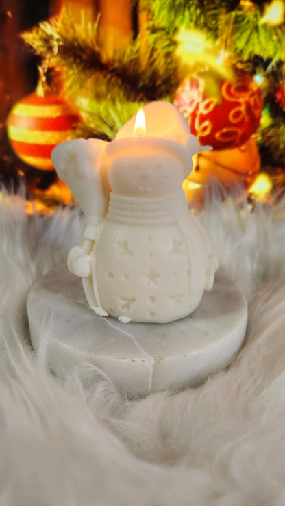 Vela muñeco de nieve