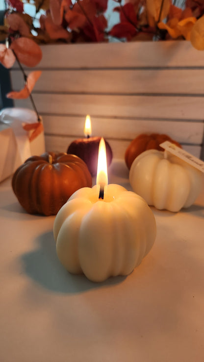 Pumpkin candle