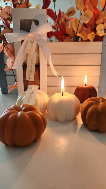 Pumpkin candle