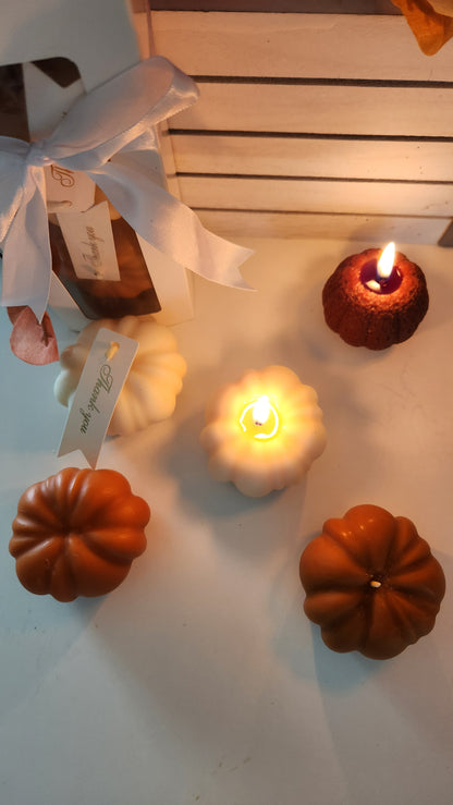 Pumpkin candle