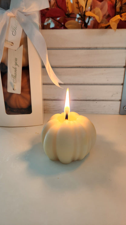 Pumpkin candle