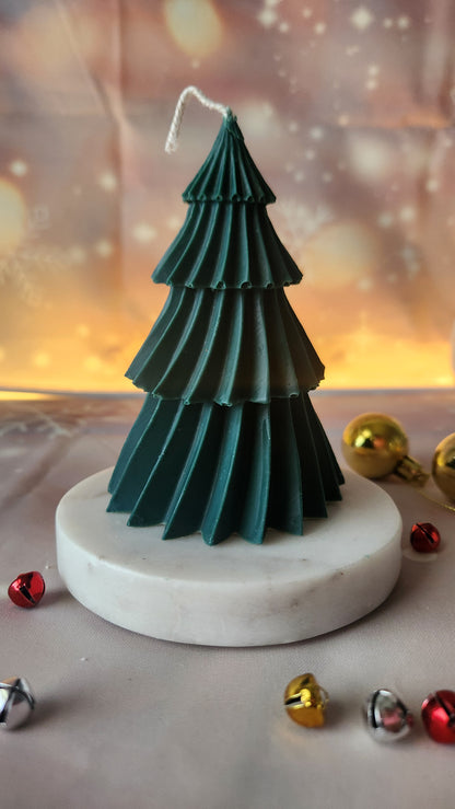 Set de Velas decoraticas Pinos de Navidad