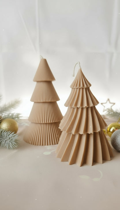 Set de Velas decoraticas Pinos de Navidad