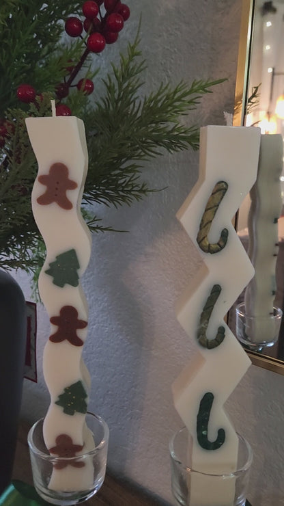 Set de velas Columna versión Navidad