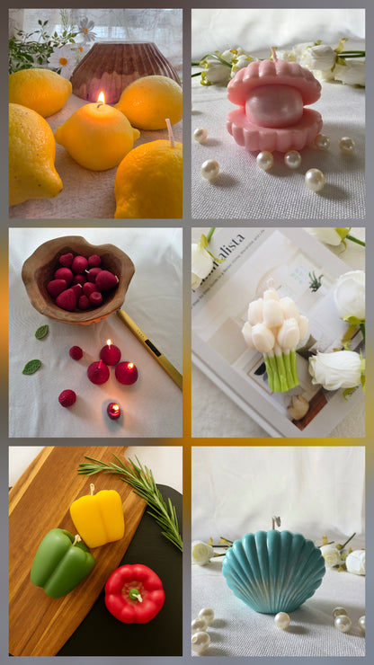 Pack velas esculturales de verano