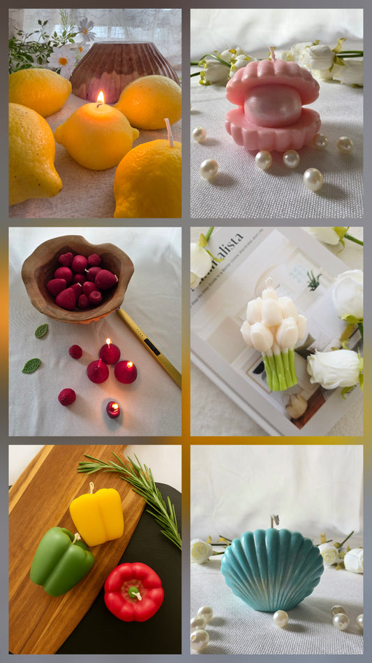Pack velas esculturales de verano