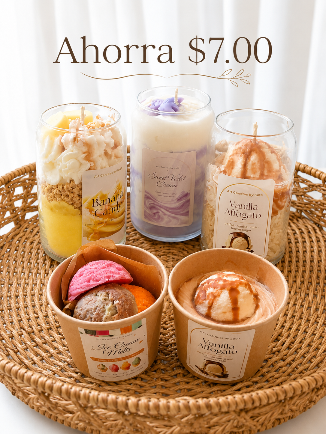 The Creamy Trio Pack Velas y wax melts