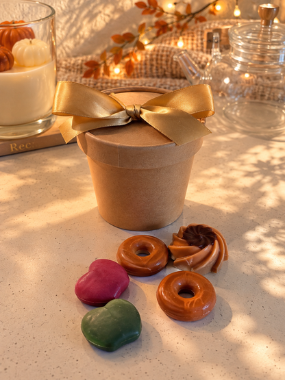 Wax melts Around the table