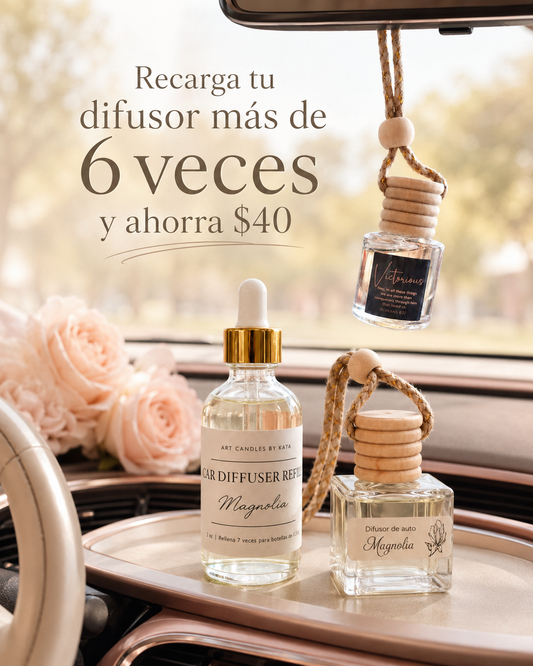 Refill + difusor de auto