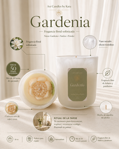 Vela de Gardenia tu nuevo ritual de las 6:30pm