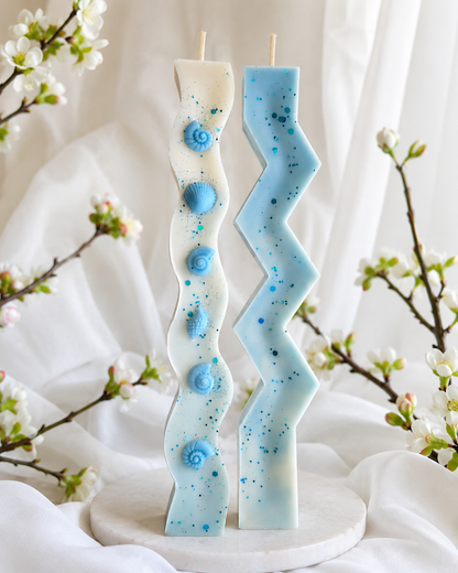 Set de Velas esculturales costeras