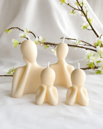 Crea tu familia en cera Velas decoraticas