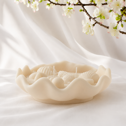 Tesoro de Conchas Vela Decorativa