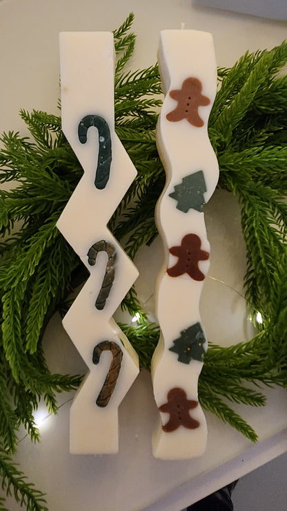 Set de velas Columna versión Navidad