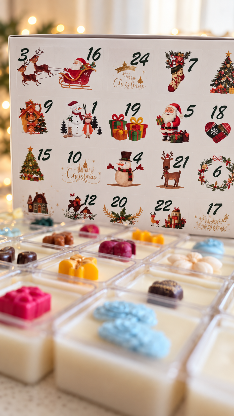 Preventa Calendario de Adviento Wax Melts, 24 aromas