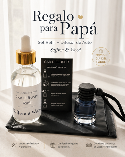 Set Refill + Difusor de Auto  Regalo para Papá