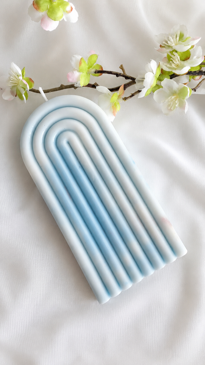 Vela decorativa Arco azul