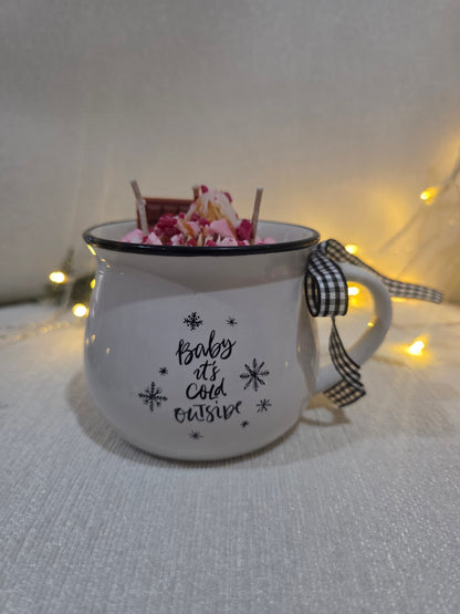 Vela chocolate navideño