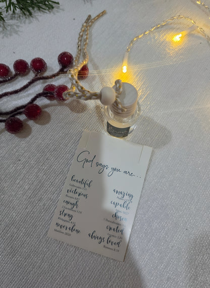 Difusores de auto con mensajes para acompañarte