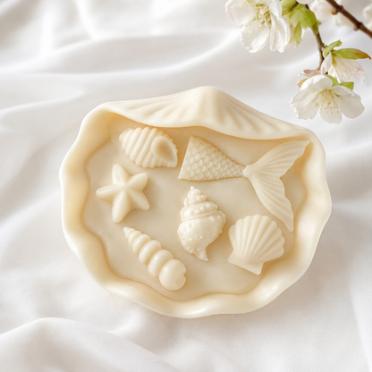 Tesoro de Conchas Vela Decorativa