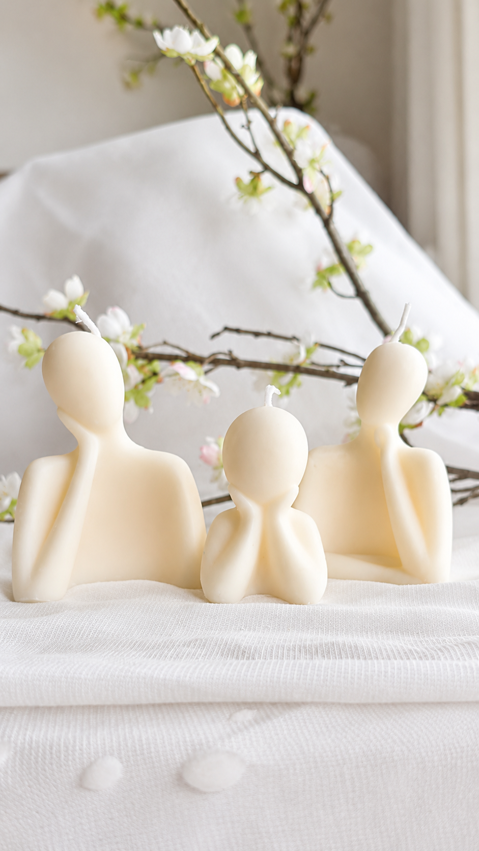 Crea tu familia en cera Velas decoraticas