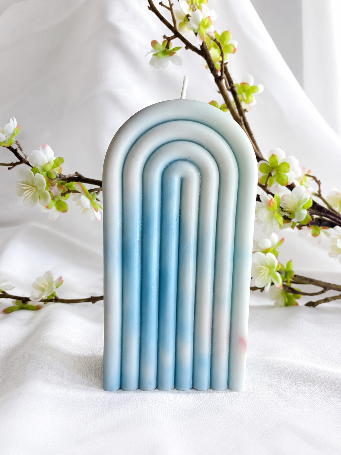 Vela decorativa Arco azul